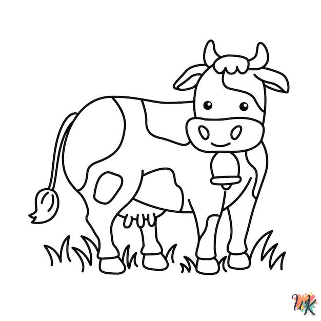 Dibujos para Colorear Vaca 23