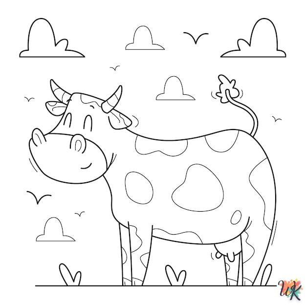 Dibujos para Colorear Vaca 25