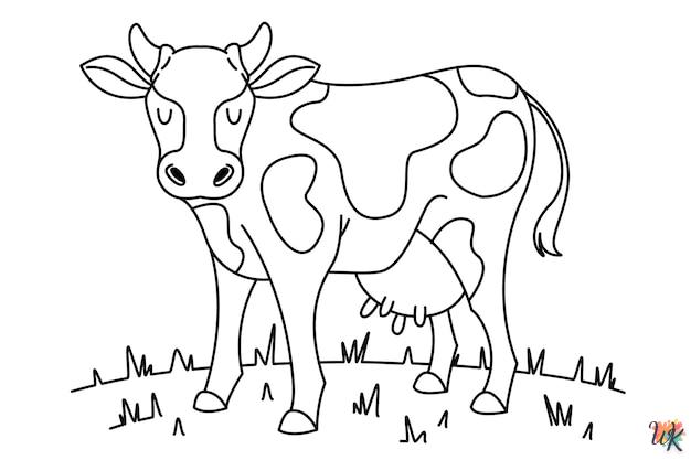 Dibujos para Colorear Vaca 28
