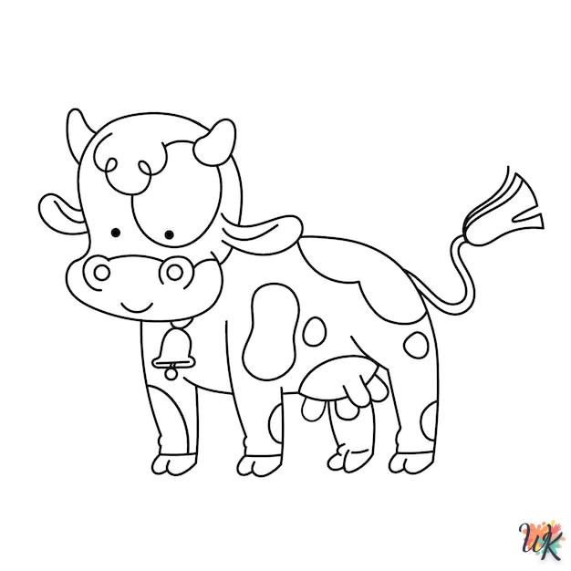 Dibujos para Colorear Vaca 29
