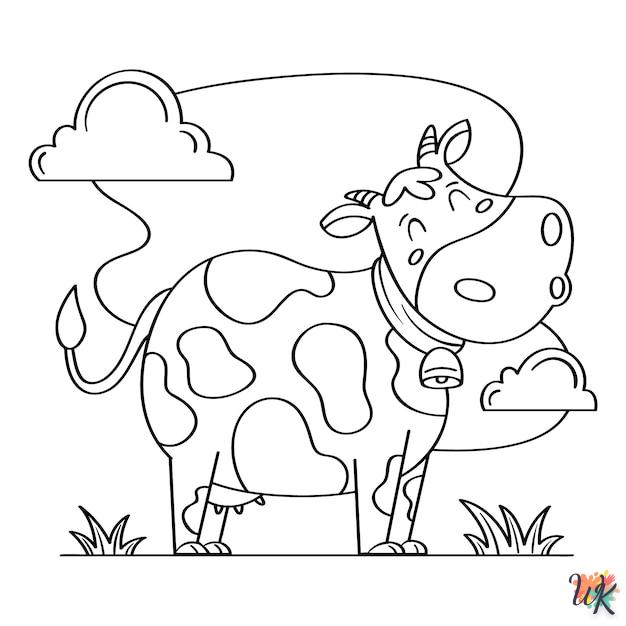 Dibujos para Colorear Vaca 30