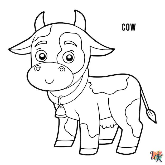 Dibujos para Colorear Vaca 38