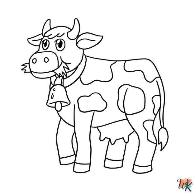 Dibujos para Colorear Vaca 39