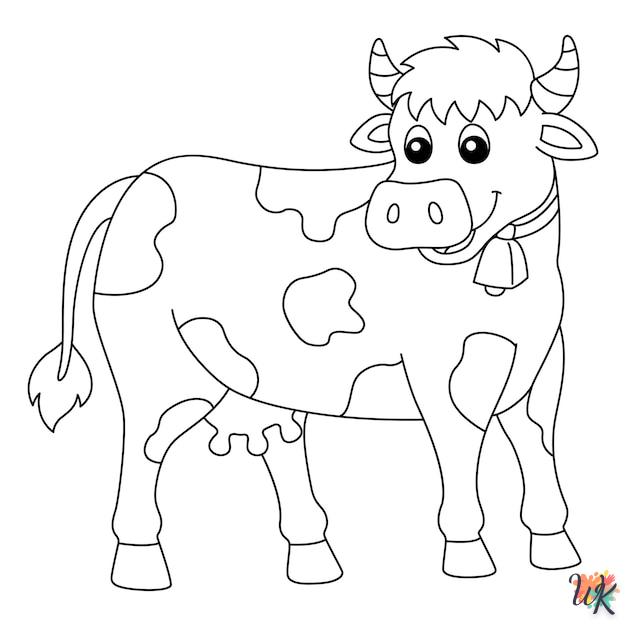 Dibujos para Colorear Vaca 41
