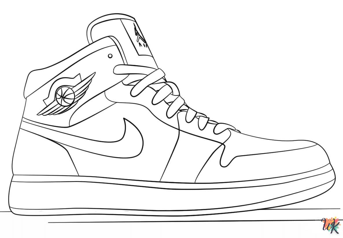 Dibujos para Colorear Zapatos Jordan 12