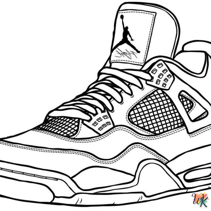 Dibujos para Colorear Zapatos Jordan 13