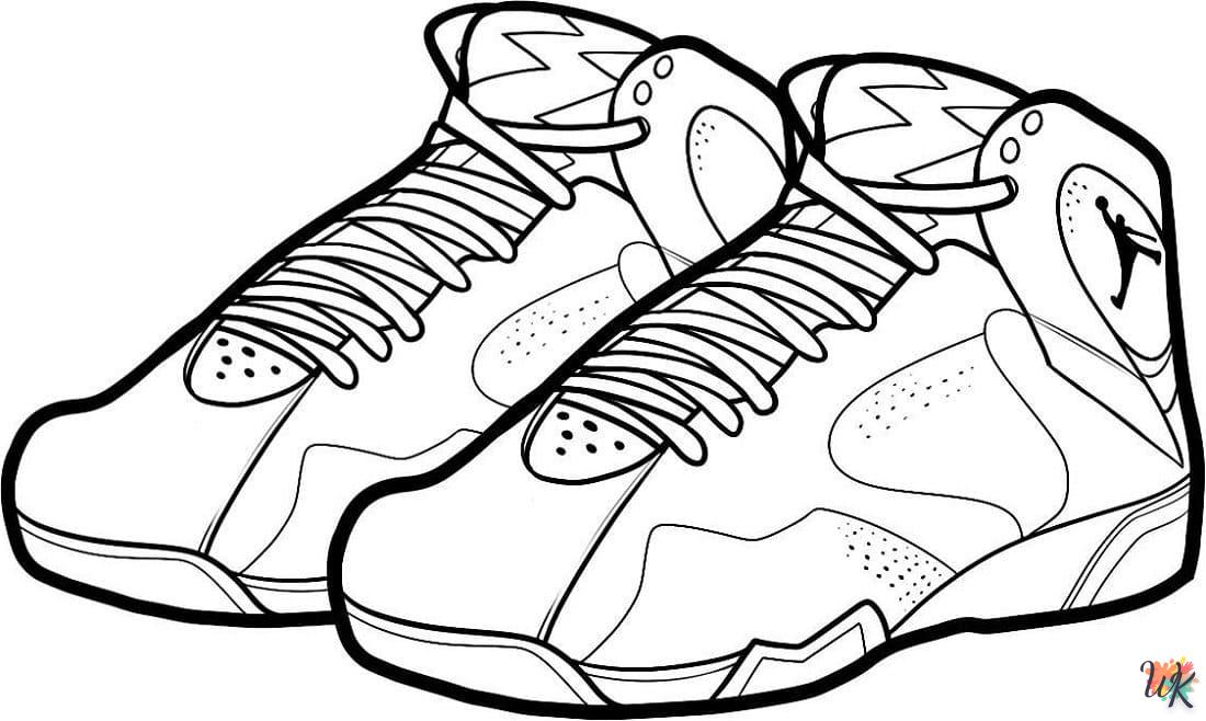 Dibujos para Colorear Zapatos Jordan 14