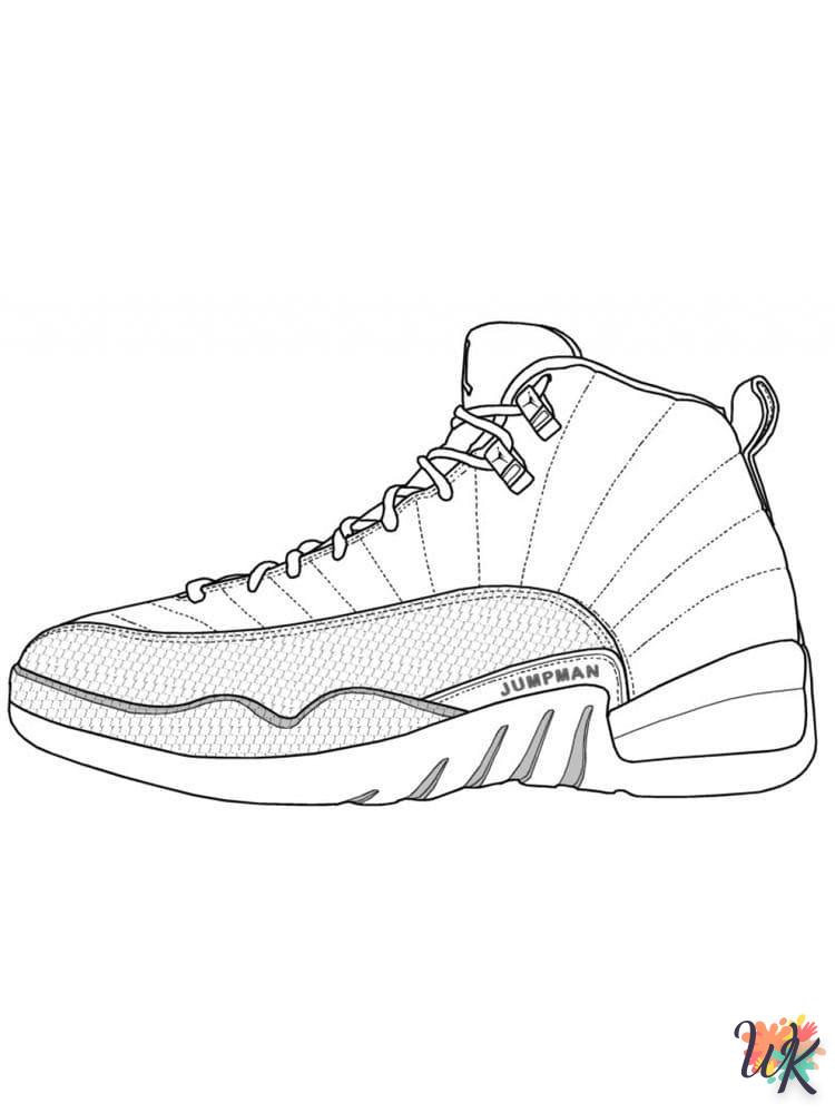 Dibujos para Colorear Zapatos Jordan 16
