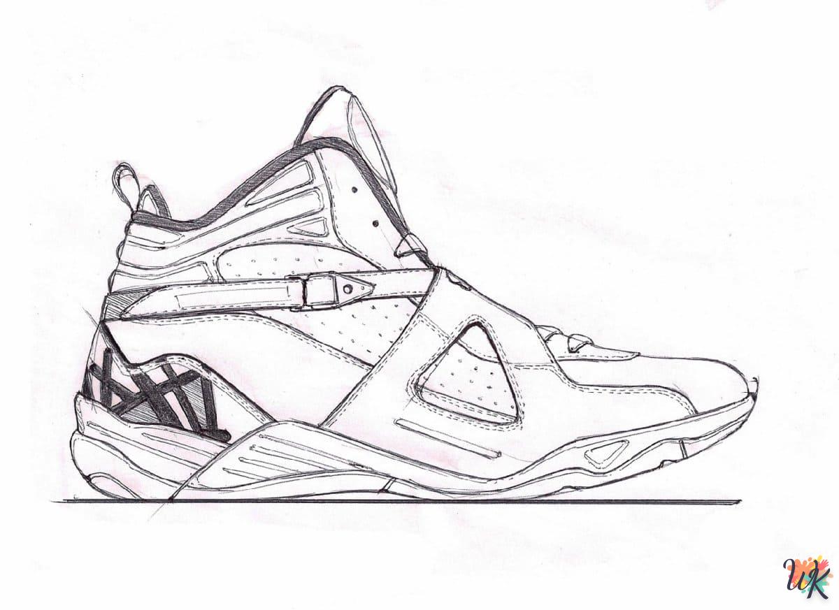 Dibujos para Colorear Zapatos Jordan 19