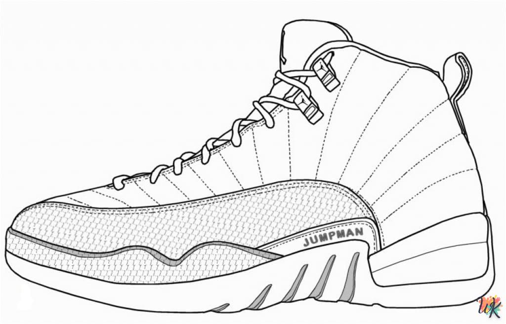 Dibujos para Colorear Zapatos Jordan 20