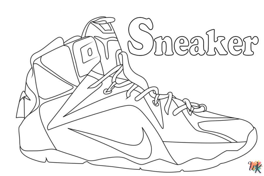 Dibujos para Colorear Zapatos Jordan 27