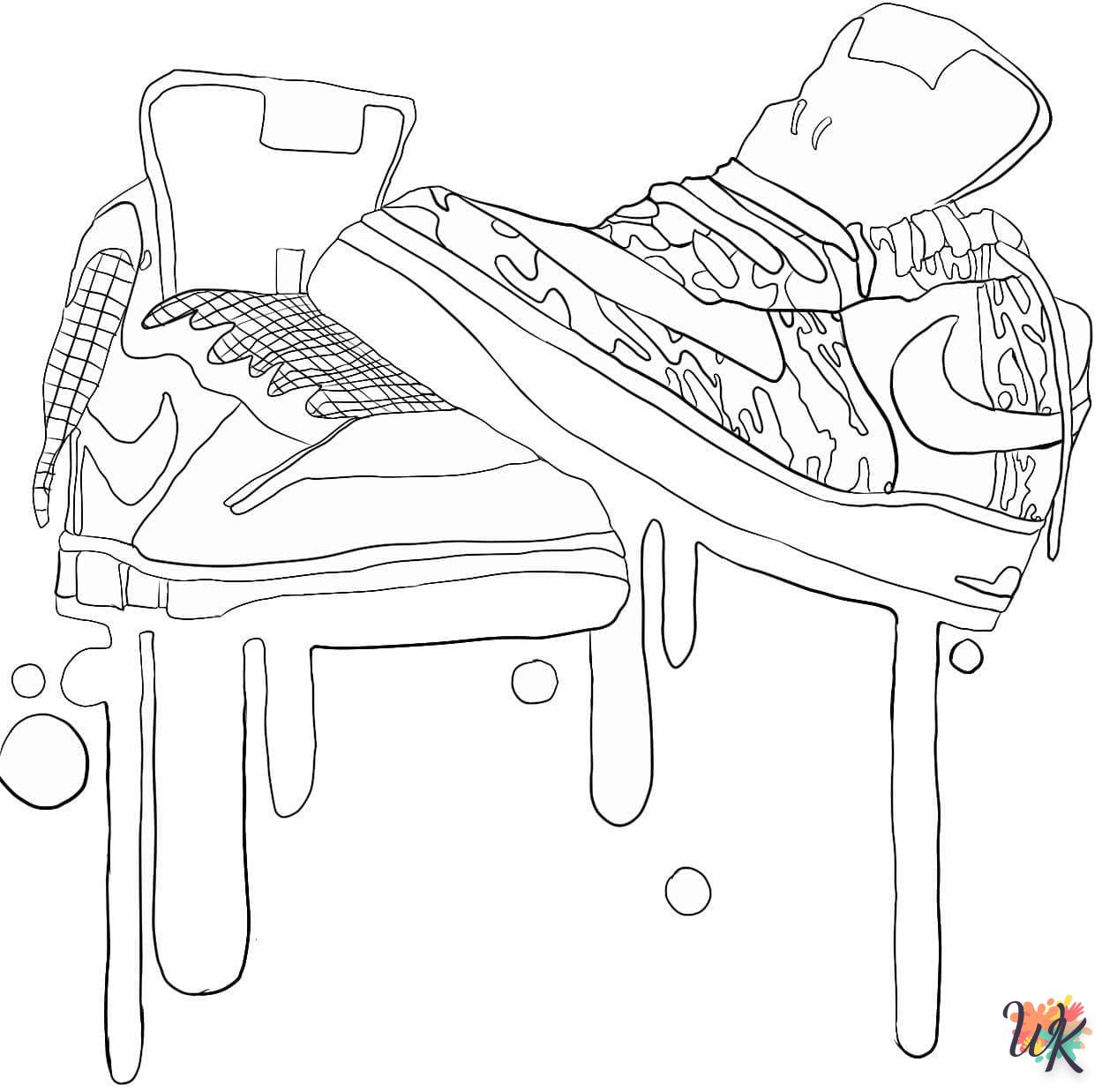 Dibujos para Colorear Zapatos Jordan 29