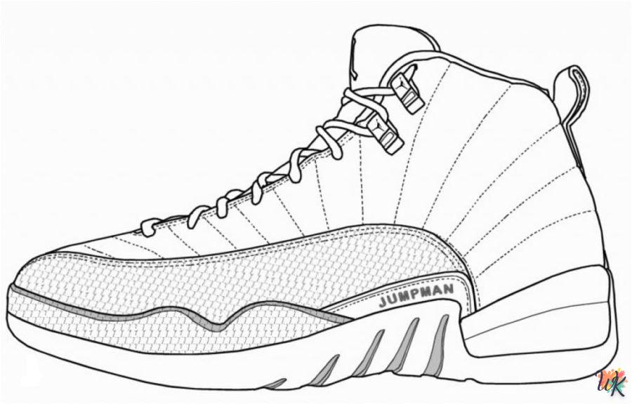 Dibujos para Colorear Zapatos Jordan 45