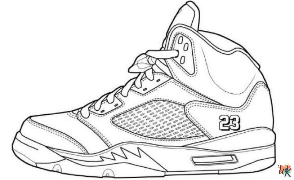 Dibujos para Colorear Zapatos Jordan 7