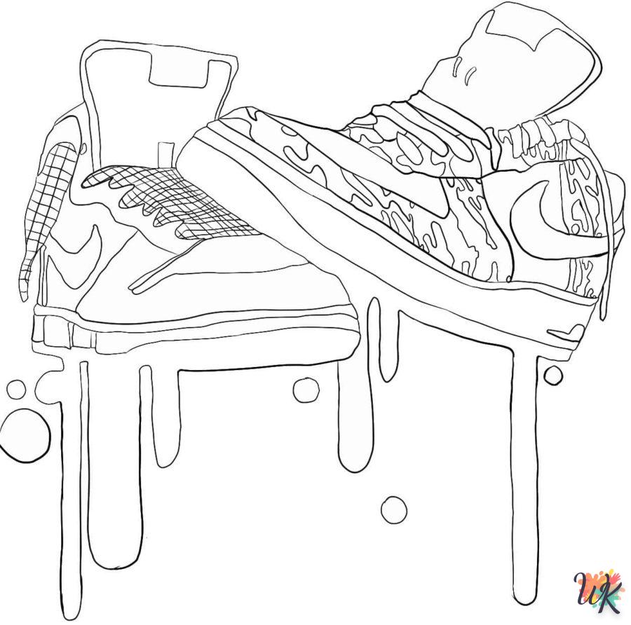 Dibujos para Colorear Zapatos Jordan 73