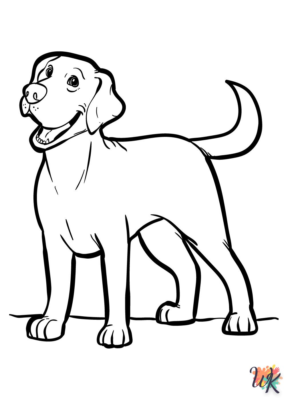 Dibujos para Colorear perro 15