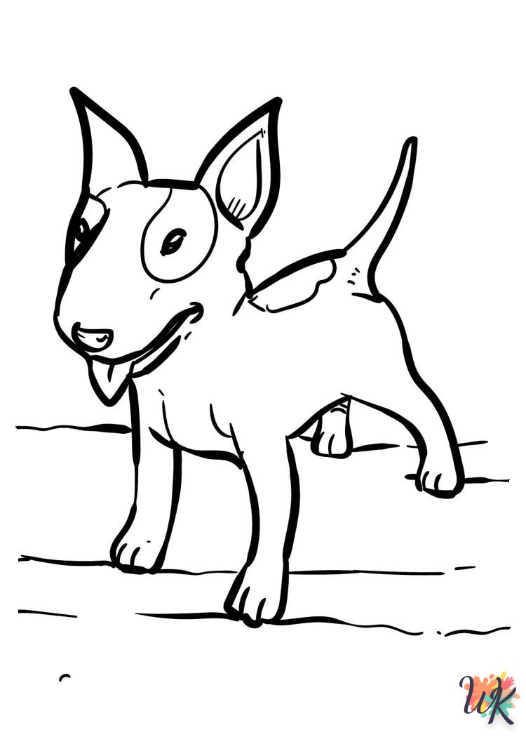 Dibujos para Colorear perro 2