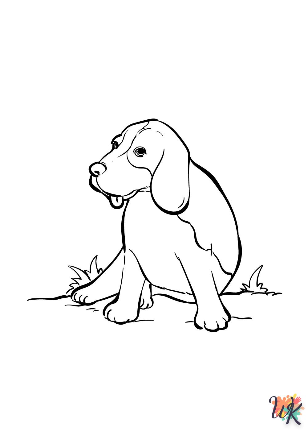 Dibujos para Colorear perro 28