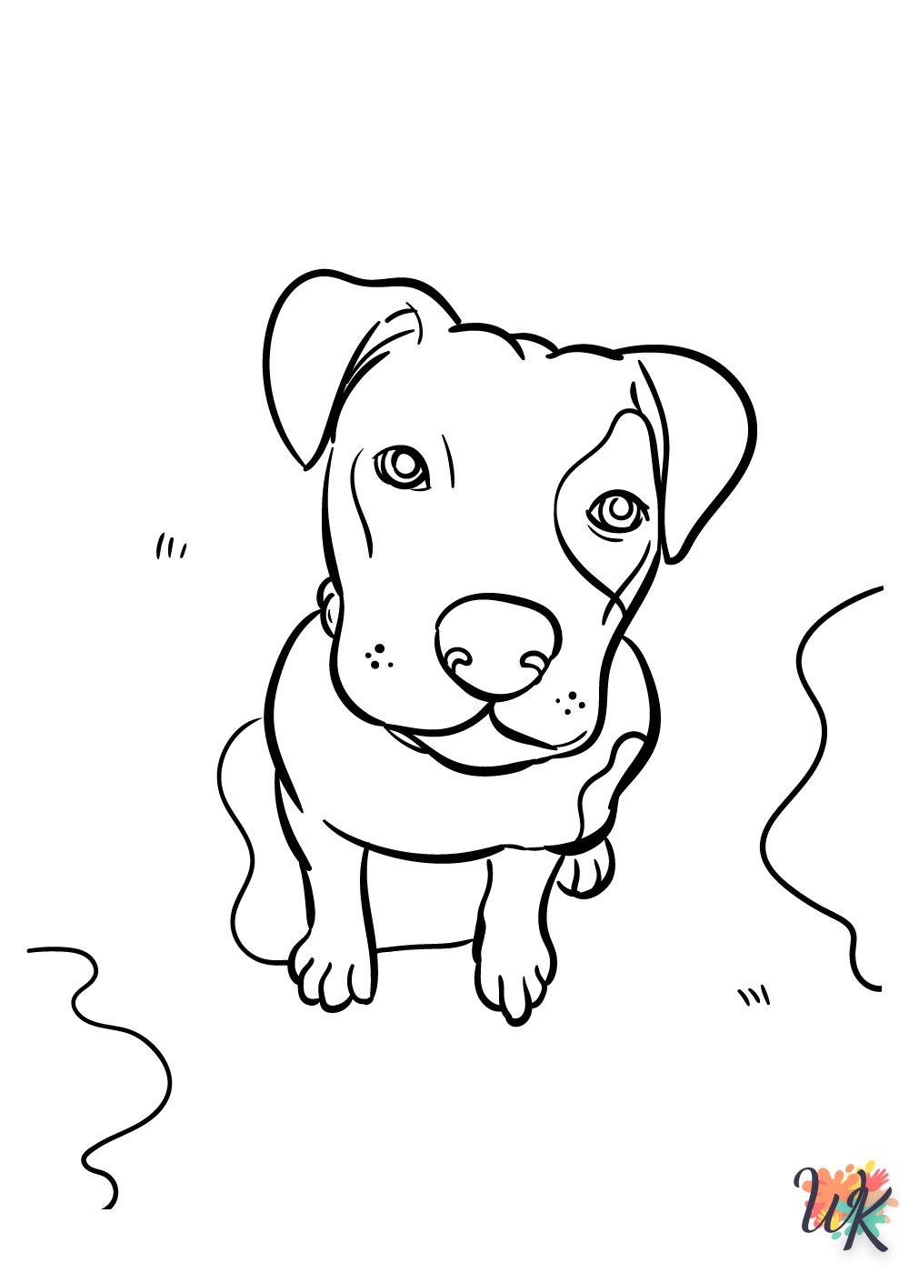 Dibujos para Colorear perro 30
