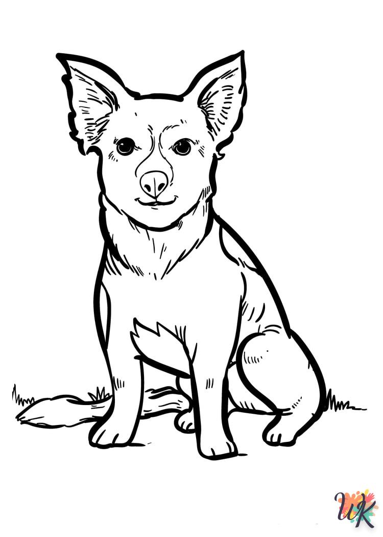 Dibujos para Colorear perro 5