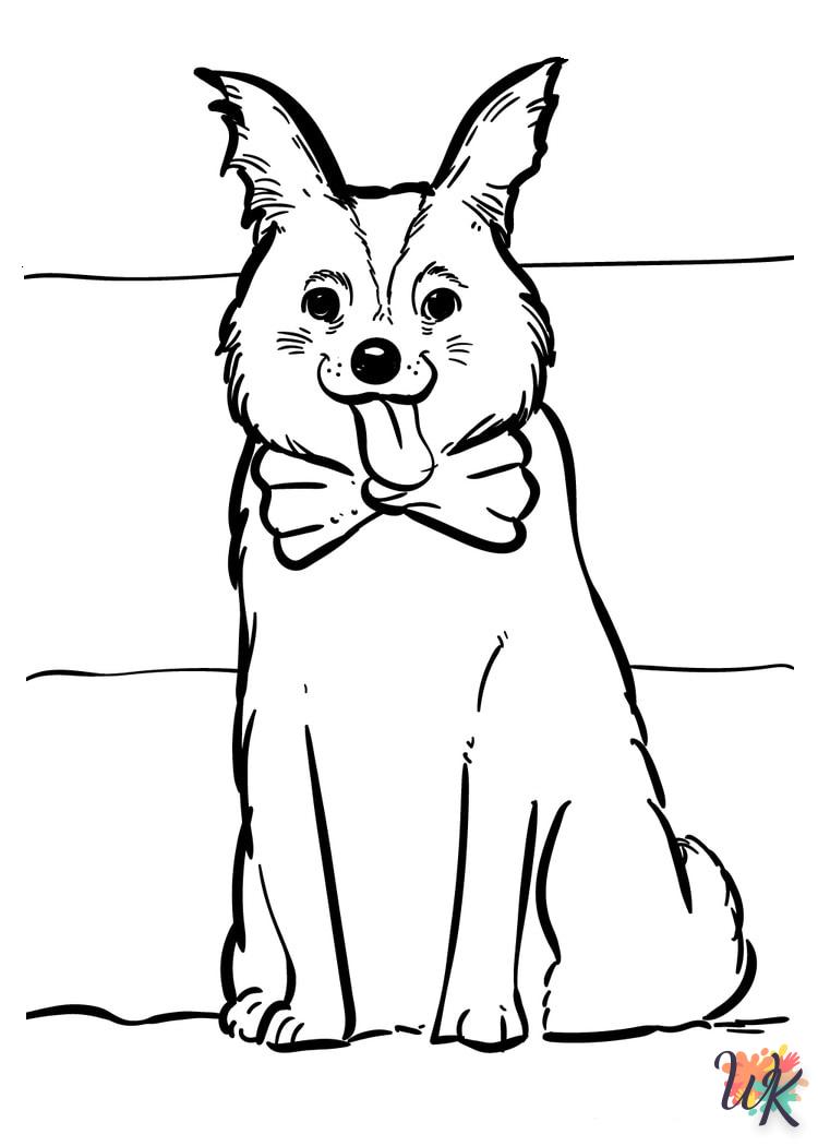 Dibujos para Colorear perro 6