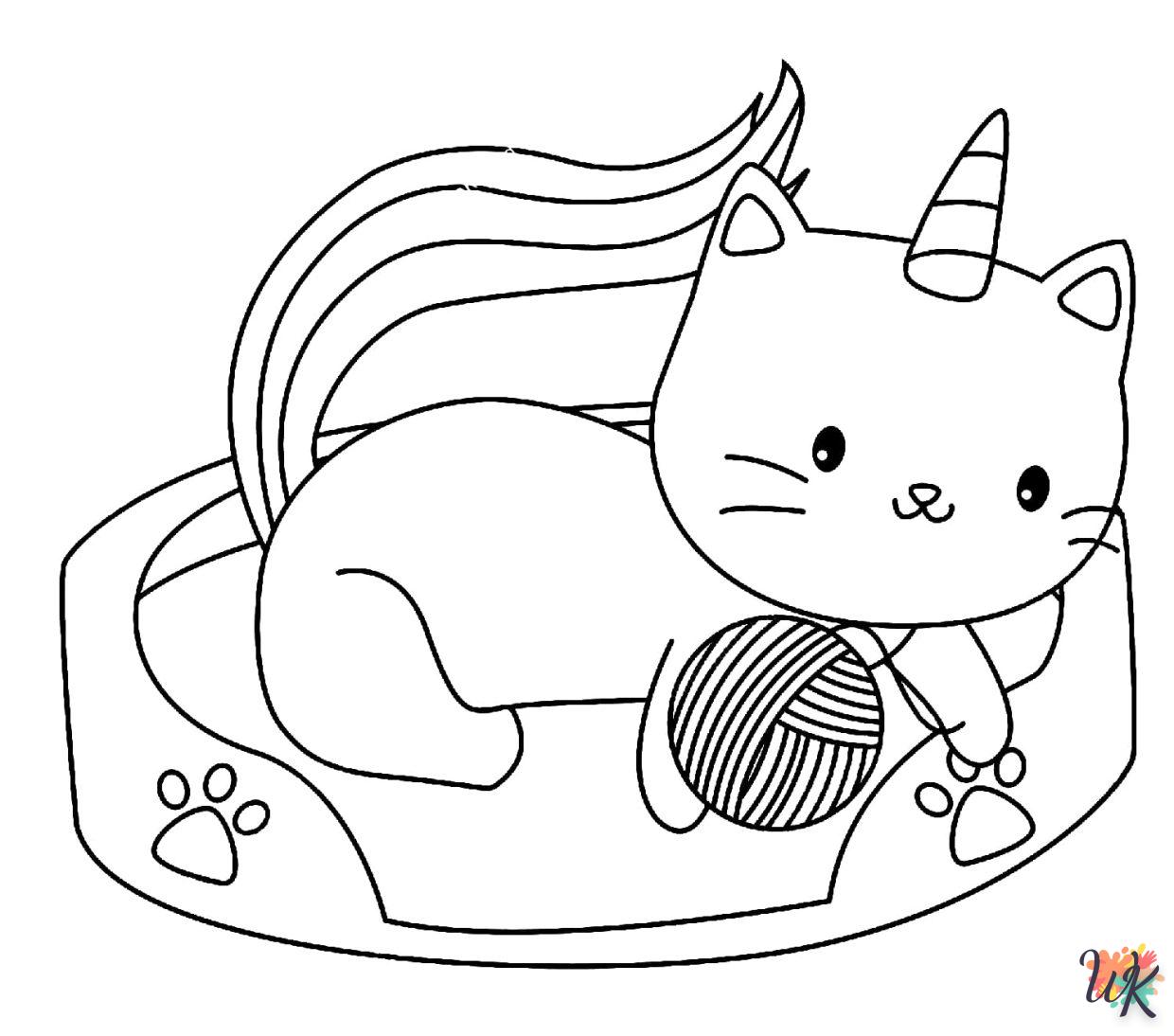 Dibujos para Colorear unicornio kawaii 34