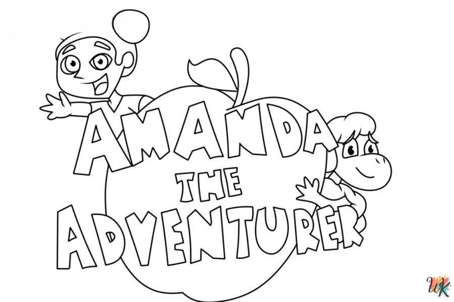 Dibujos para Colorear Amanda la aventurera 7