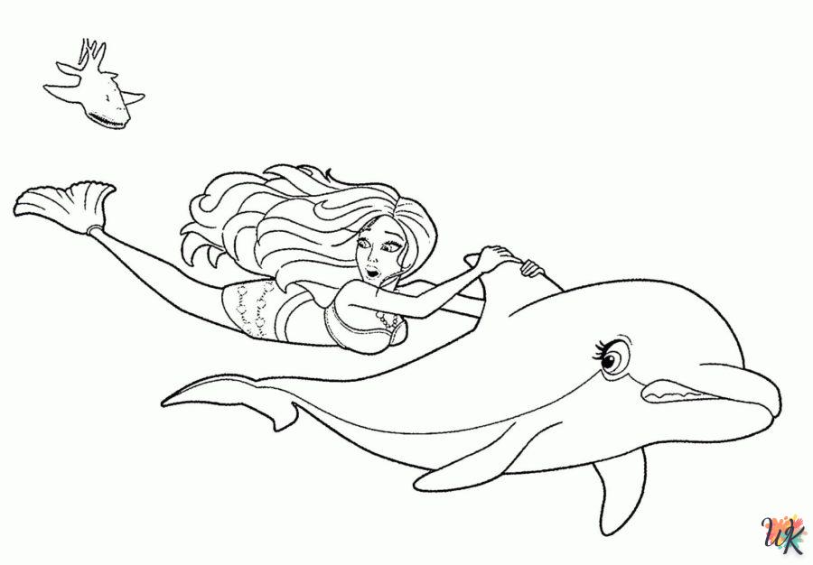 Dibujos para Colorear Delfines 119