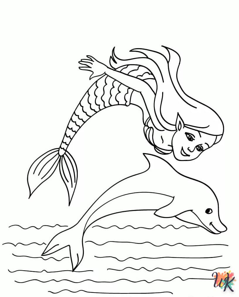 Dibujos para Colorear Delfines 12