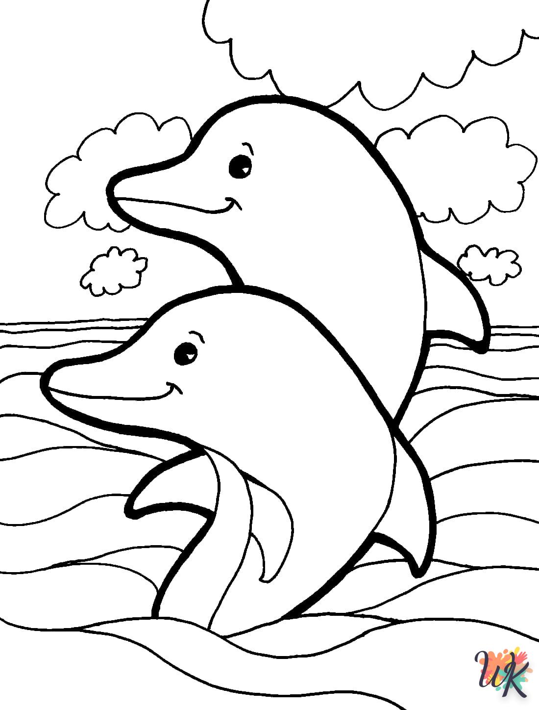 Dibujos para Colorear Delfines 20