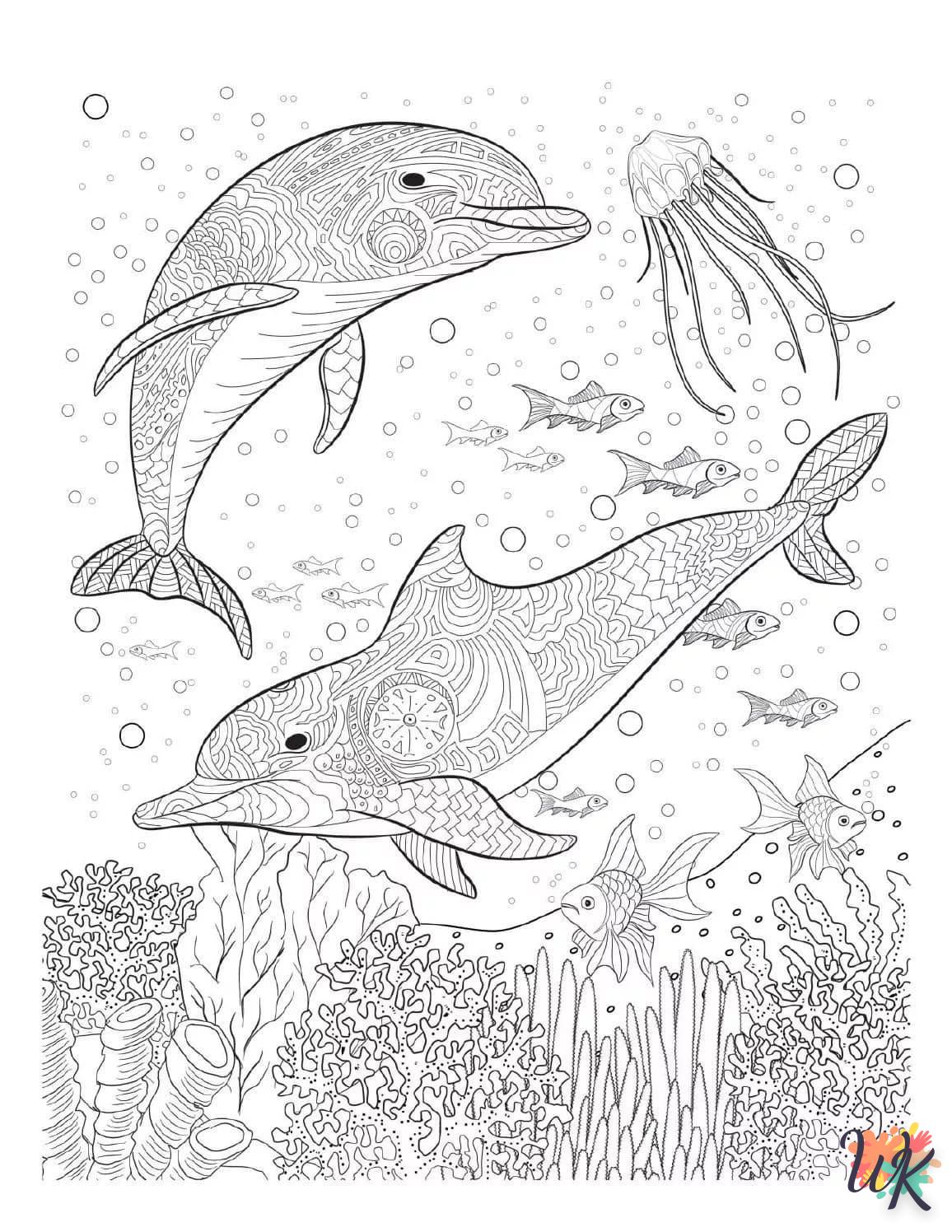Dibujos para Colorear Delfines 28