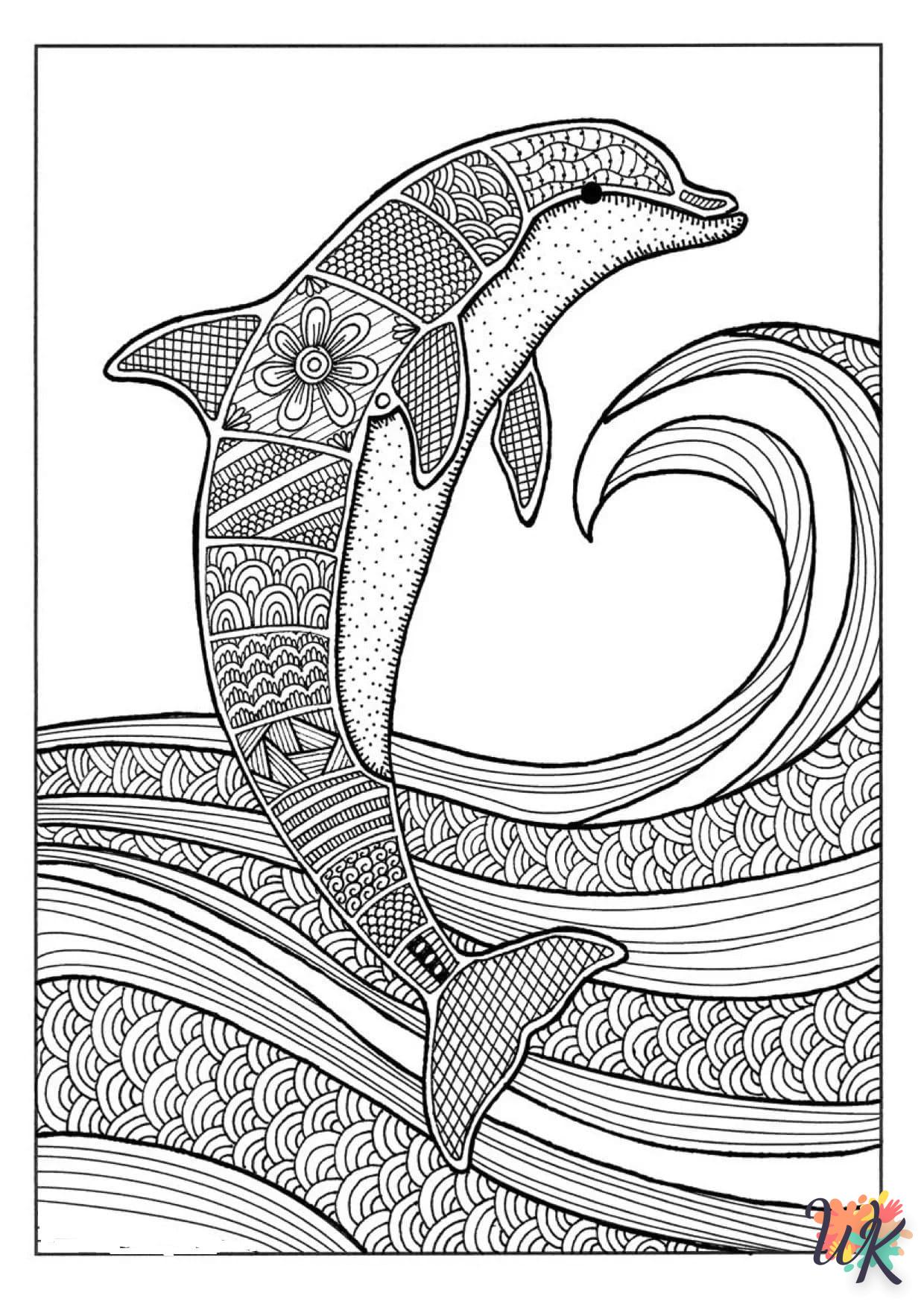 Dibujos para Colorear Delfines 30