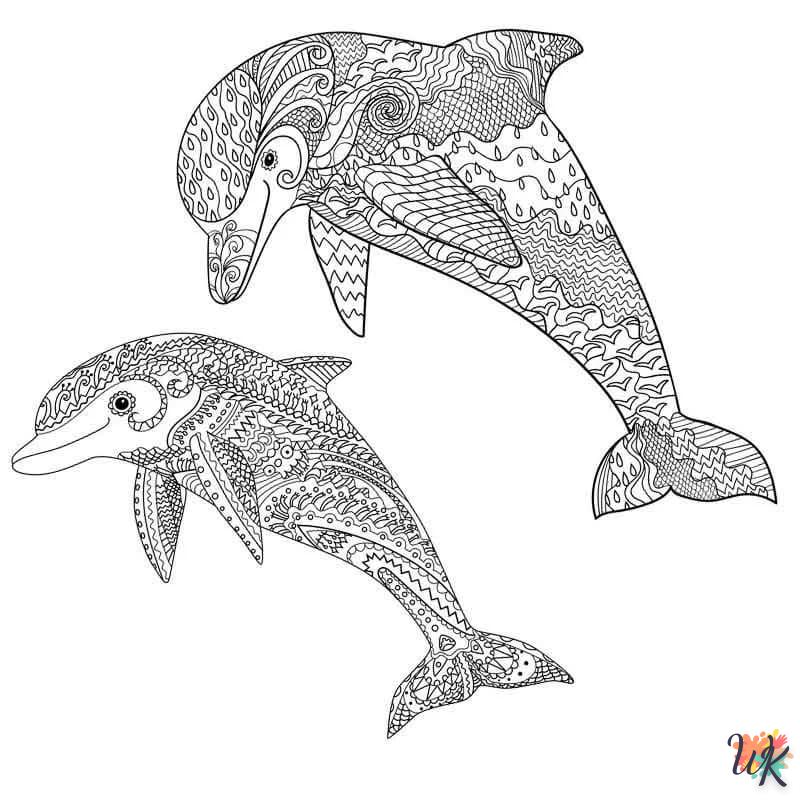 Dibujos para Colorear Delfines 38
