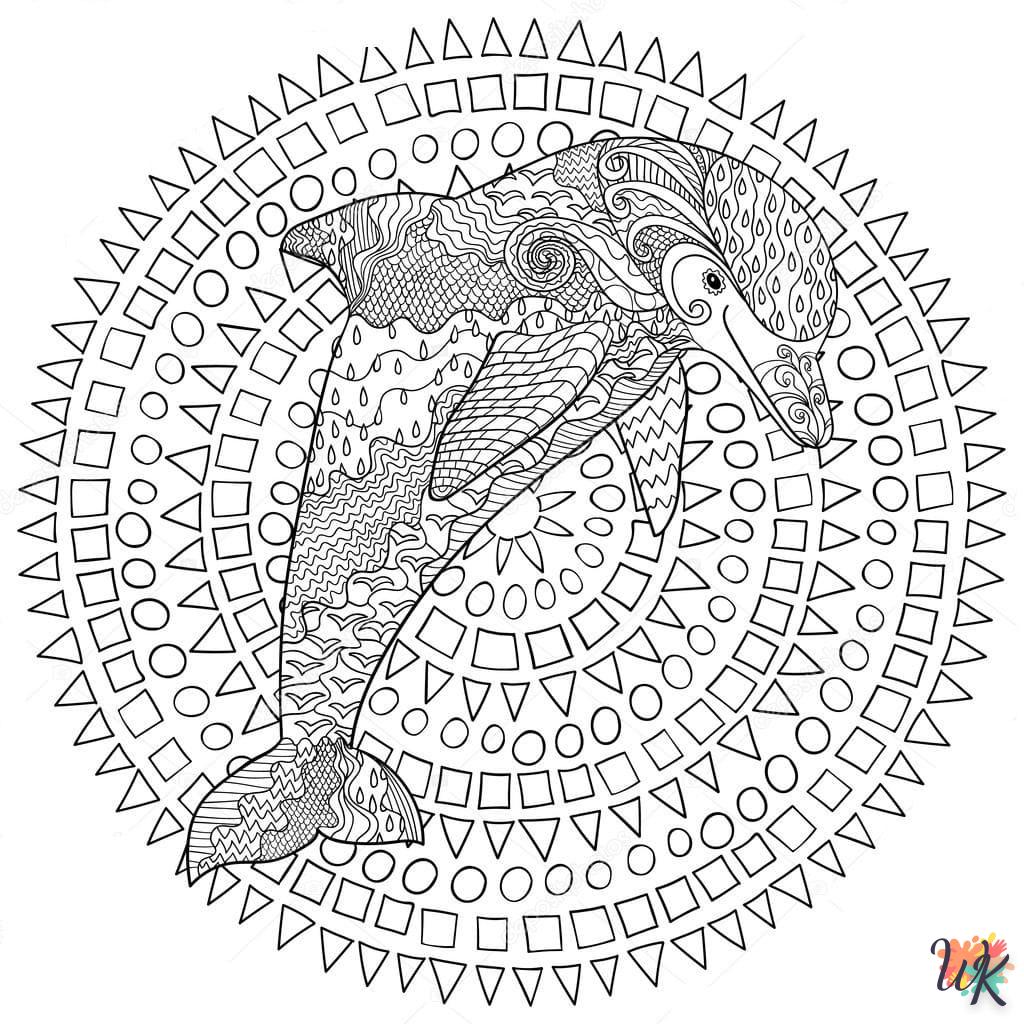 Dibujos para Colorear Delfines 43
