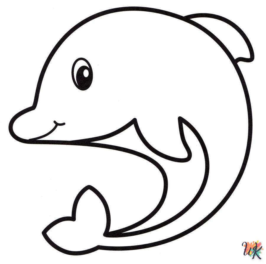 Dibujos para Colorear Delfines 45
