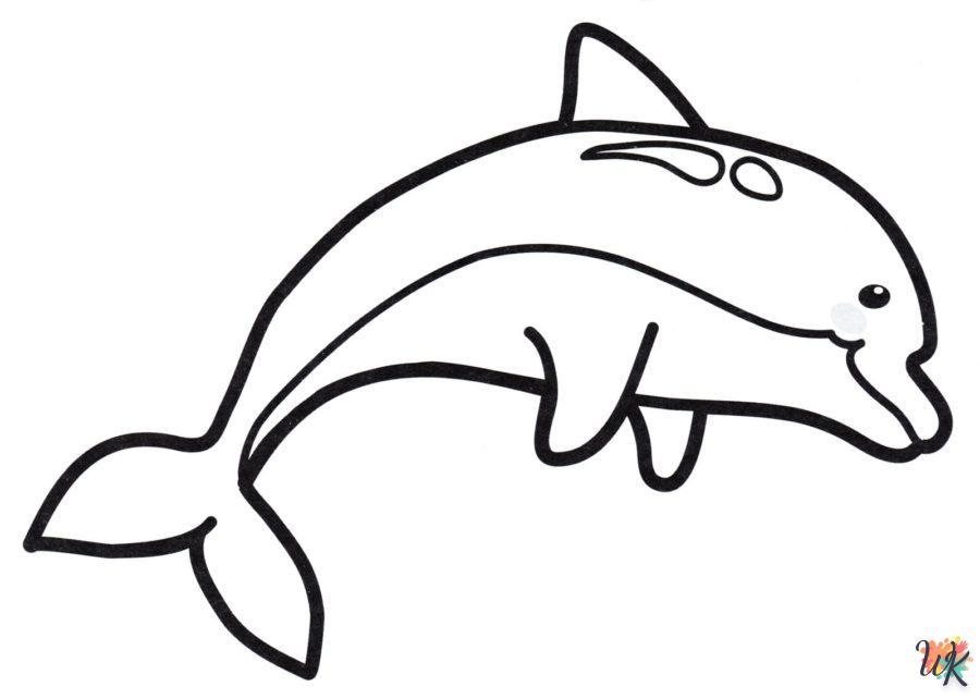 Dibujos para Colorear Delfines 46