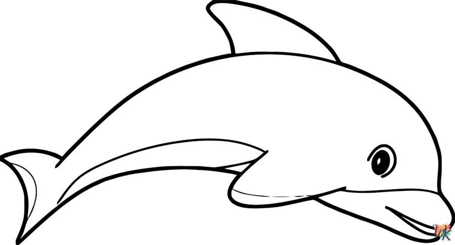 Dibujos para Colorear Delfines 48