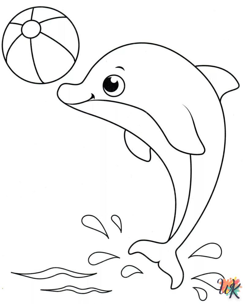 Dibujos para Colorear Delfines 49