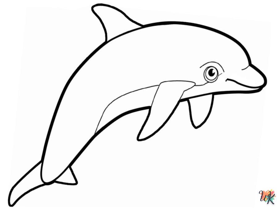 Dibujos para Colorear Delfines 50