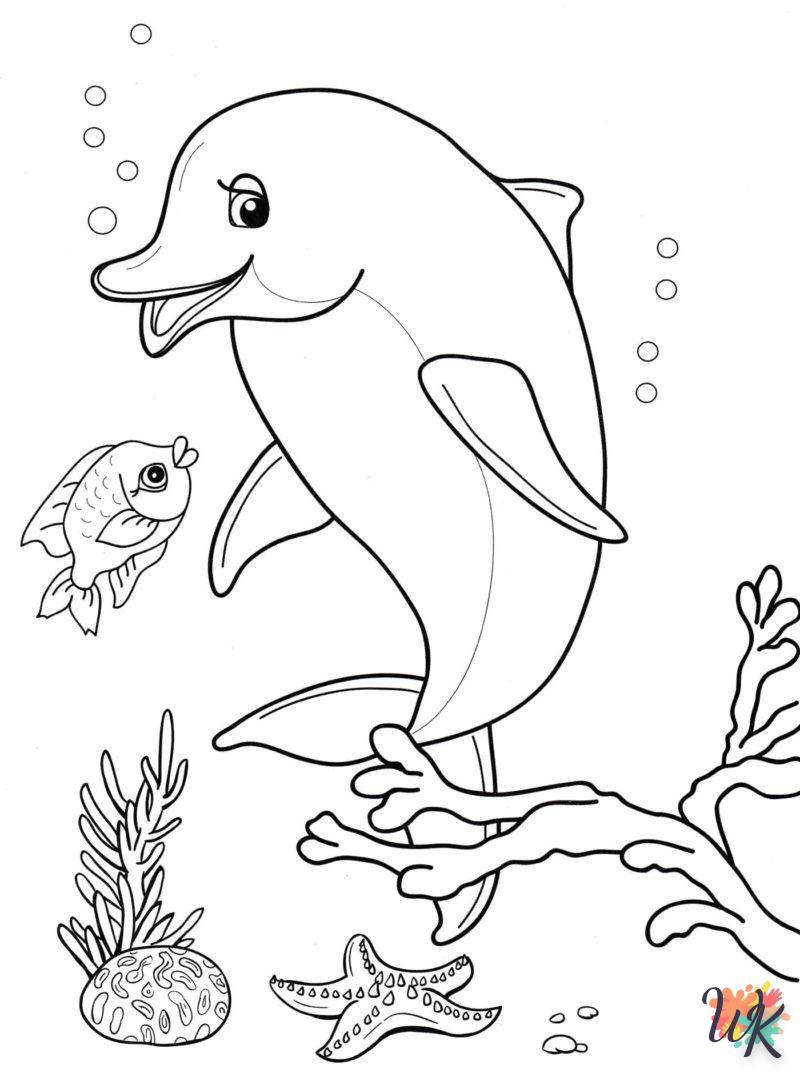 Dibujos para Colorear Delfines 51