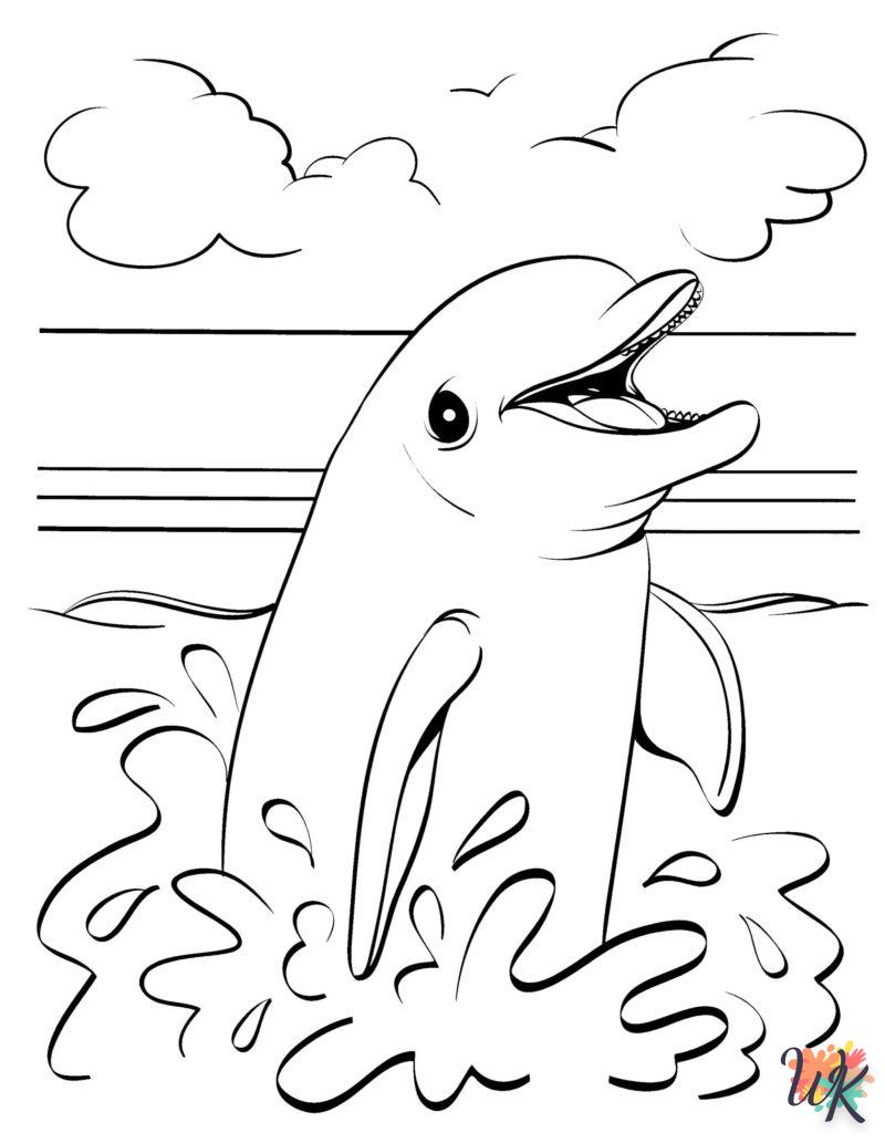 Dibujos para Colorear Delfines 52