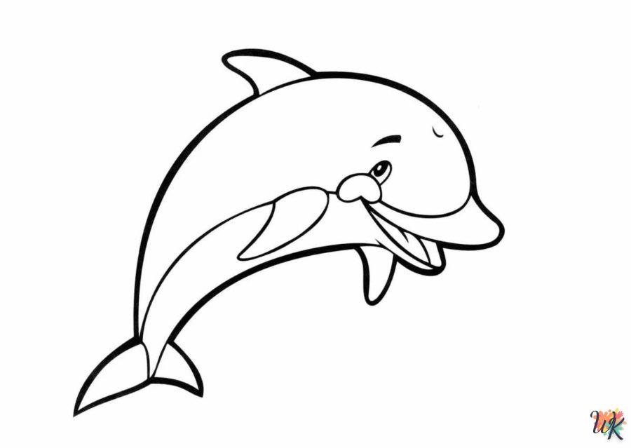 Dibujos para Colorear Delfines 54