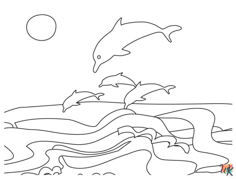 Dibujos para Colorear Delfines 63