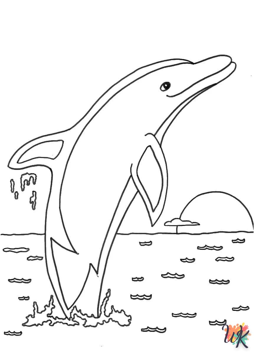 Dibujos para Colorear Delfines 67