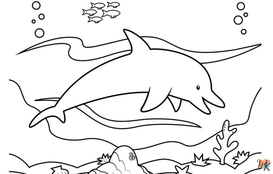 Dibujos para Colorear Delfines 68