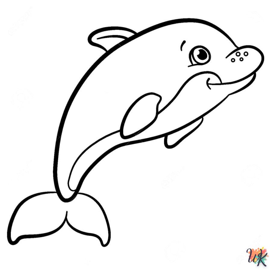 Dibujos para Colorear Delfines 72