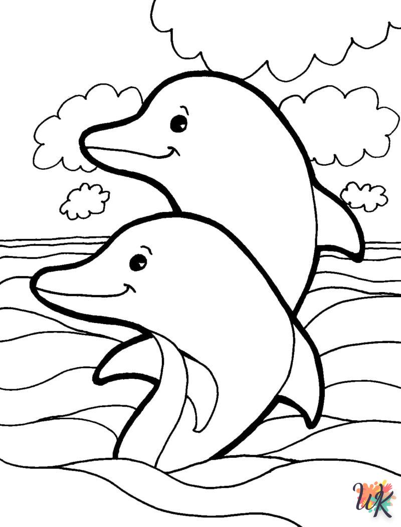 Dibujos para Colorear Delfines 75