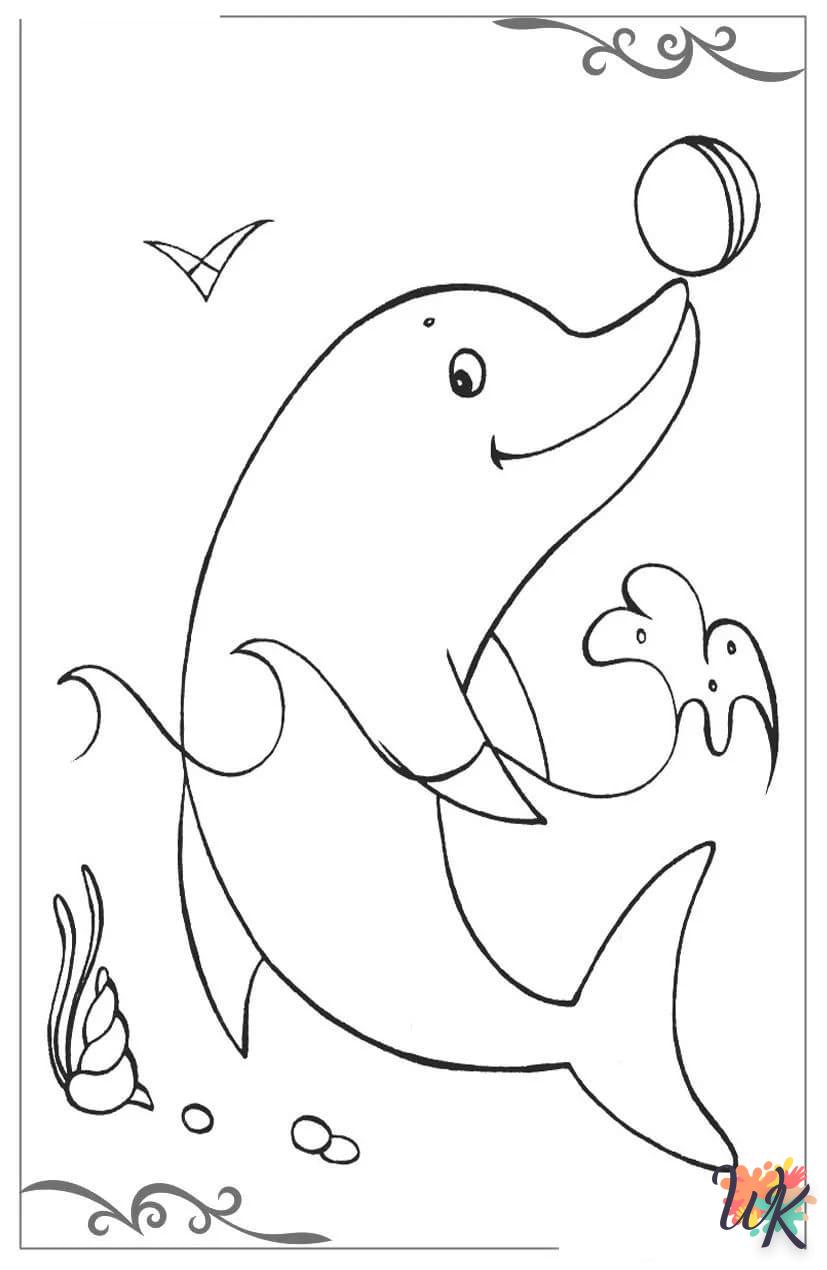 Dibujos para Colorear Delfines 8