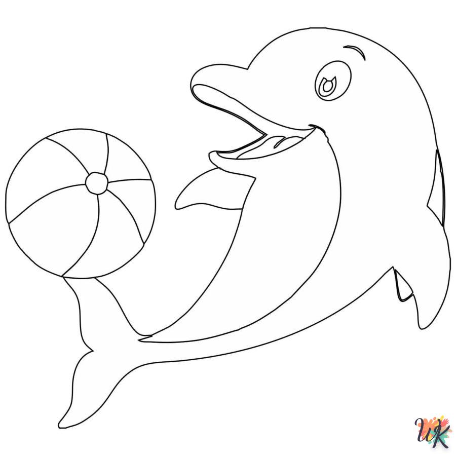 Dibujos para Colorear Delfines 83