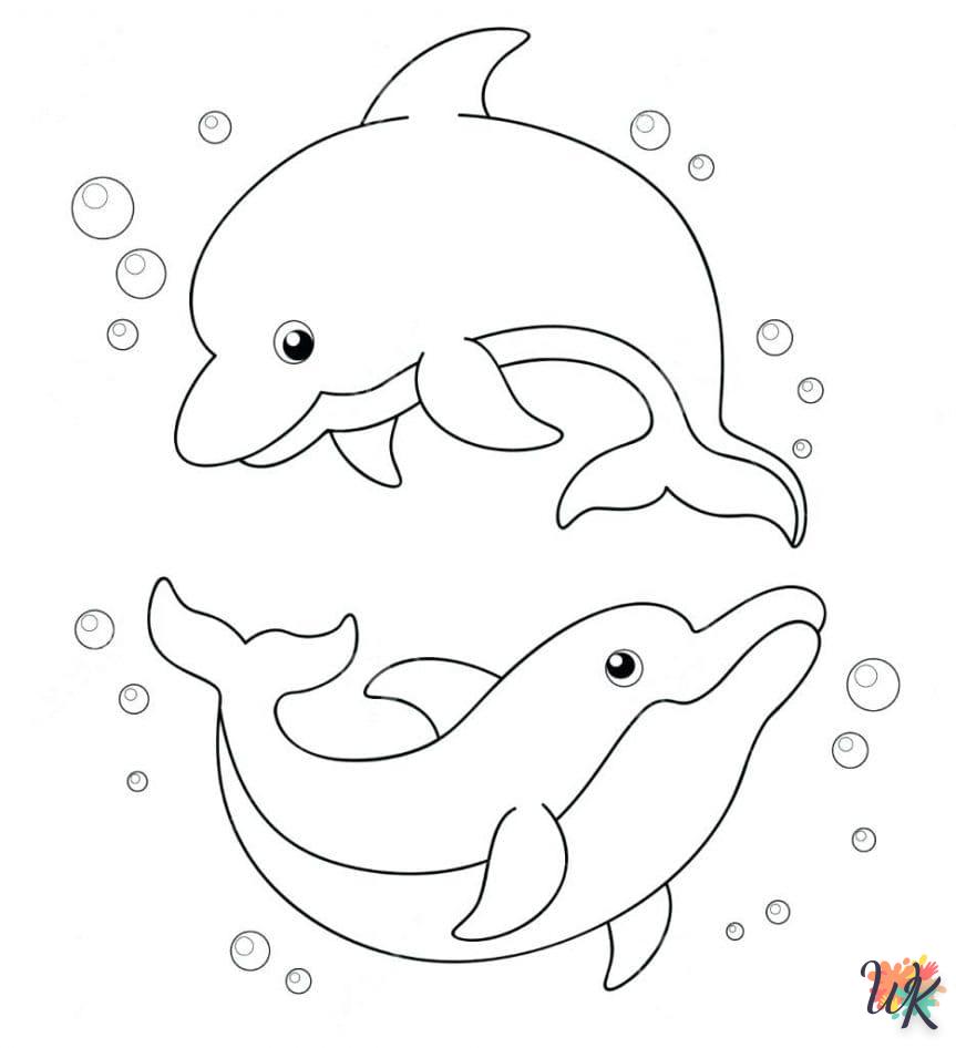 Dibujos para Colorear Delfines 84